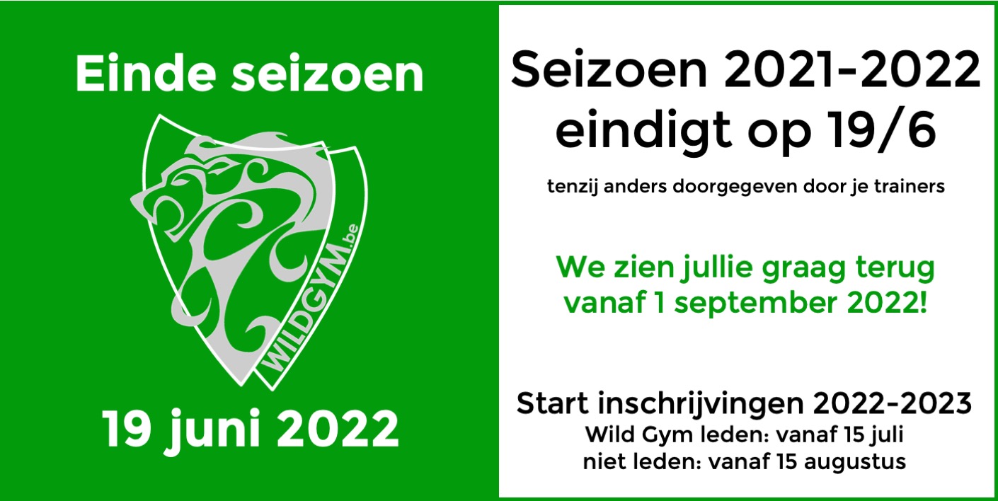 Einde seizoen 2021-2022